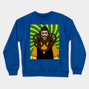 Crazy Long Beard Hipster Crewneck Sweatshirt